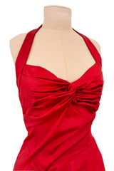 Ad Campaign Fall 2003 Christian Dior by John Galliano Runway Silk Halter Dress