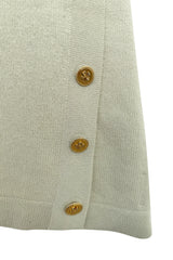 Fantastic 1990s Chanel by Karl Lagerfeld Scottish Cashmere Knit Sweater Skirt