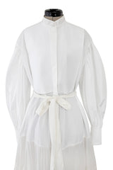 Spring 2020 Valentino by Pierpaolo Piccioli Runway White 'Le Blanc' Tuxedo Front Dress