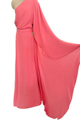 Prettiest Resort 2019 Cult Gaia 'Cosette' Draped One Shoulder Dress w Open Waist Cut Outs