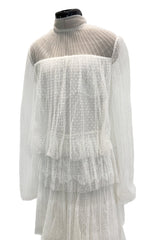 Prettiest Fall 2015 Valentino by Pierpaolo Piccioli & Maria Grazia Chiuri White Lace & Net Dress