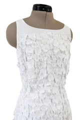 Romantic Spring 2014 Ralph Lauren Runway Purple Label White Floral & Bead Dress