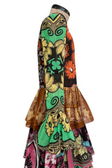 Iconic Spring 2015 Valentino Printed Tiered Runway Dress by Maria Grazia Chiuri & Pier Paolo Piccioli