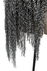 Incredible Fall 2009 Giorgio Armani Prive Haute Couture Runway Look 10 Silk Fringed Jacket