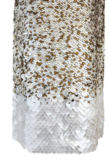 Gorgeous Resort 2013 Oscar de la Renta Runway Look 13 Gold Silver & Ivory Sequin Dress
