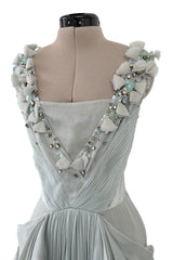 Prettiest Resort 2009 Valentino by Alessandra Facchinetti Look 16 Palest Dusty Green Silk Organza Dress