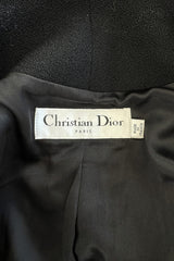 Fabulous Fall 2008 Christian Dior Black Meticulously Tailored Bar Jacket w Beaded Hip Detailing