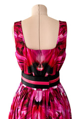 Beautiful Resort 2020 Alexander McQueen by Sarah Burton Floral Printed Cotton Dress w Belt