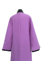 Spring 2020 Gucci by Alessandro Michele Runway Look 64 Purple Cut Out Tunic Dress w Patent Trim