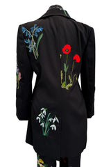 Prettiest Resort 2016 Stella McCartney Look 8 Crisply Tailored Jacket & Pant Suit w Floral Embroidery