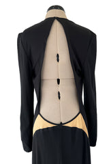 Iconic Fall 1989 Geoffrey Beene Heavily Documented Backless Jersey Dress