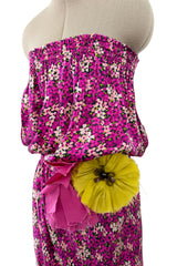 Prettiest Resort 2010 Lanvin by Alber Elbaz Look 39 Version Pink Floral Silk Strapless Dress