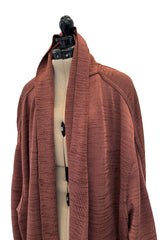 Late 1980s Early 1990s Azzedine Alaia Oversized Knit Cardigan Sweater w Pockets & X-long Sleeves