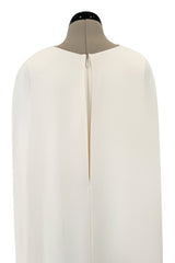 Resort 2015 Look 78 Valentino by Pierpaolo & Piccioli & Maria Grazia Chiuri Ivory Caped Sleeve Silk Dress