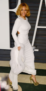 Spectacular 2014 Stella McCartney 'Renee' Red Carpert Documented White Lace Dress w Low Open Cut Out Back