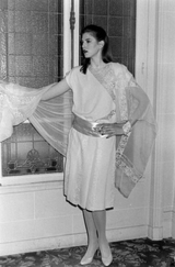 Prettiest Spring 1982 Christian Dior by Marc Bohan Haute Couture Sleeveless Ivory Silk & Lace Top