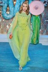 Cruise 2009 Christian Dior by John Galliano Beaded Silk Chiffon Caftan Dress