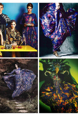 Well Documented Fall 2014 Dolce & Gabbana Runway Look 17 Woodland Creature Silk Chiffon Dress
