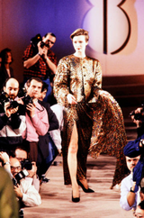 Fall 1989 Bill Blass Gold Silk Lame Leopard Evening Jacket & Skirt Suit