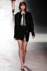 Sexiest Fall 2014 Anthony Vaccarello Skirt Runway Look 31 Black Wrap Skirt w High Front Slit