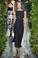 Fall 2015 Valentino by Pierpaolo & Piccioli & Maria Grazia Chiuri Open Side Pleated Skirt Dress