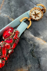 Phenomenal Spring 2021 Versace by Donatella Versace Runway Look 77 Embellished Starfish Dress