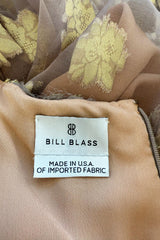 Spring 2006 Bill Blass by Michael Vollbracht Runway Gold & Pale Lavender Halter Dress