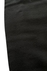 Sophisticated 1960s Donald Brooks Fine Black Wool Crepe Dress w Elaborate Rhinestone Detailing