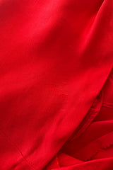 Spring 2008 Oscar de la Renta Red Version of Runway Look 64 Silk Dress w Embelished Collar