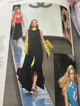 Chic Spring 2000 Chanel by Karl Lagerfeld Runway Sleeveless Black Jersey Tent Swing Dress