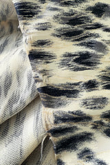 Incredible 1953 Jacques Fath Haute Couture Leopard Printed Silk Strapless Dress w Full Skirt