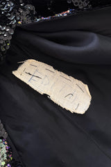 1940s-1950s Possible Stage or Showgirl Strapless Dress Covered in Hand Placed Sequins & Beads