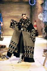 Exquisite & Rare Fall 1999 John Galliano Mohair Angora Printed Jacket Skirt Suit
