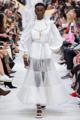 Spring 2020 Valentino by Pierpaolo Piccioli Runway White 'Le Blanc' Tuxedo Front Dress
