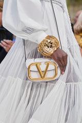 Spring 2020 Valentino by Pierpaolo Piccioli Runway White 'Le Blanc' Tuxedo Front Dress