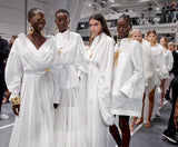 Spring 2020 Valentino by Pierpaolo Piccioli Runway White 'Le Blanc' Tuxedo Front Dress
