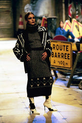 Exquisite & Rare Fall 1999 John Galliano Mohair Angora Printed Jacket Skirt Suit