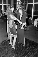 Spectacular 1983 Halston Well Documented Pastel Blues, Turquoise & Ivory Sequin Sheath Dress