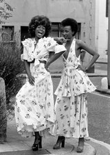 Extraordinary 1973 Ossie Clark & Celia Birtwell Documented Ivory Moss Crepe w Floral