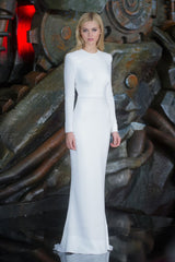 Spectacular 2014 Stella McCartney 'Renee' Red Carpert Documented White Lace Dress w Low Open Cut Out Back