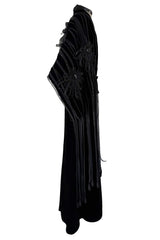 Wonderful Fall 2008 Giorgio Armani Runway Look 48 One Shoulder Velvet Dress w Wrap