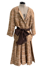 Documented Spring 1961 Christian Dior by Marc Bohan 'Slim Line' Haute Couture Debut Silk Jacket & Skirt Suit
