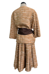 Documented Spring 1961 Christian Dior by Marc Bohan 'Slim Line' Haute Couture Debut Silk Jacket & Skirt Suit