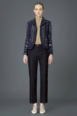 Runway Pre-Fall 2015 Valentino by Maria Grazia Chiuri & Pierpaolo Piccioli Blue Mirror Jacket