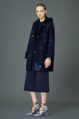 Pre-Fall 2015 Valentino by Pierpaolo & Piccioli & Maria Grazia Chiuri Blue Silk Dress w Butterfly Print