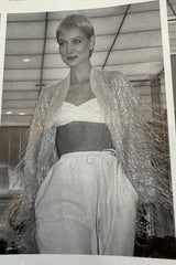 Spectacular Halston Resort 1982 Beaded Fringe Dress