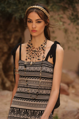 Easy to Wear Cruise 2018 Chanel by Karl Lagerfeld Look 13 Knit Sheath Dress w Tie Shoulders