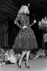 Fall 1979 Yves Saint Laurent Unlabled Haute Couture Black Silk Dress w Elaborate Sequin & Crystal Detailing