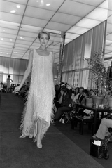 Spectacular Halston Resort 1982 Beaded Fringe Dress