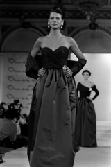 Dreamy Fall 1989 Oscar de la Renta Strapless Cashmere & Silk Dress w Matching Tassel Shawl